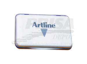 TAMPON ARTLINE GRANDE 67X106 METALICO AZUL