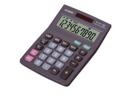 CALCULADORA BASICA ESCR/S 10DIG CASIO MS-10