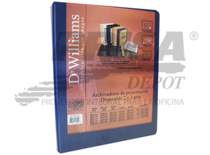 ARCHIVADOR A-4 C/PRES.2 AROS 1.0 AZ DWILLIAMS