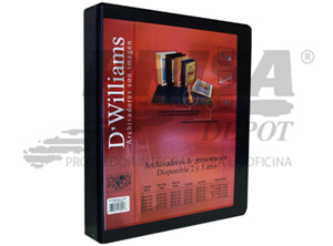 ARCHIVADOR A-4 C/PRES.2 AROS 1.0 NG DWILLIAMS