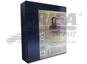 ARCHIVADOR A-4 C/PRES.2 AROS 2.0 AZ DWILLIAMS