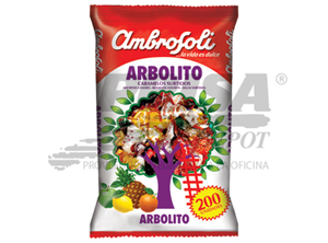 CONFITE CARAMELO ARBOLITO AMB. 860 GR.