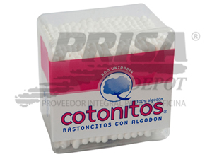 ALGODON EN VARITAS COTONITOS 200 UN. BLCO.LASTRADE