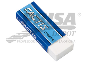 GOMA BORRAR FACTIS P/LAPIZ P-20 PLASTICA
