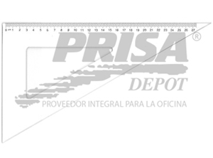 ESCUADRA PLASTICA 60o. 25CM PROARTE