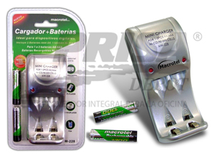 CARGADOR DE PILAS MACROTEL 1-2 P AA-AAA + 2 AAA 10