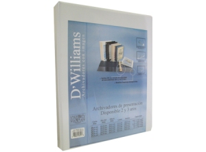 ARCHIVADOR A-4 C/PRES.2 AROS 0.5 BL DWILLIAMS
