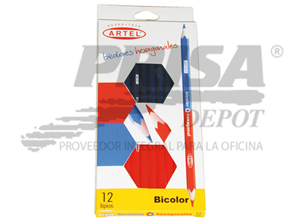 LAPIZ BICOLOR ARTEL HEXAGONAL DELGADO