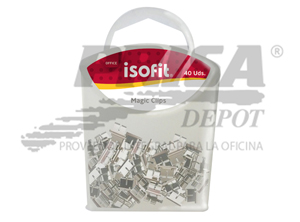 CLIPS MAGICOS 40 UN. ISOFIT 4 MM
