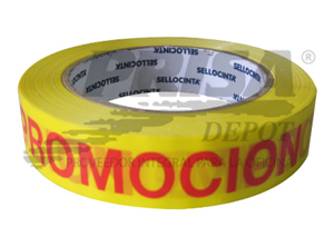 CINTA EMBALAJE IMPRESA 24 X 100 MT -PROMOCION-.