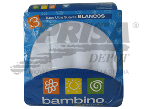 PAÃ‘AL TELA BAMBINO 3 UNID.80X80 CMS.