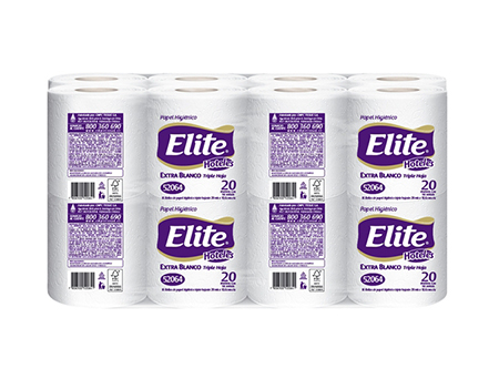 PAPEL HIG. 16 ROLLOS 20 MT. H/T ELITE SUAVE