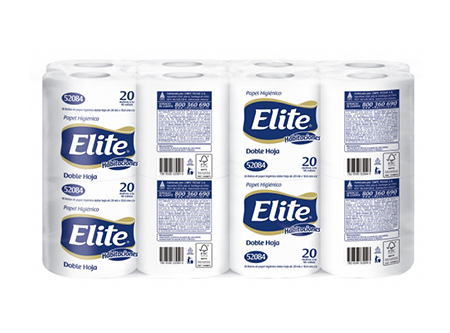 PAPEL HIG. 16 ROLLOS 20 MT. H/D ELITE SUAVE