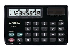 CALCULADORA BASICA BOLS. 8DIG CASIO SL-787