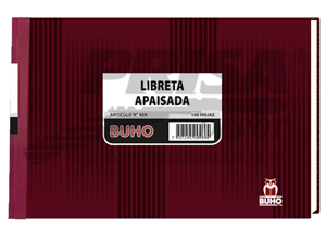 LIBRETA APAISADA 100 HJ.BUHO 469