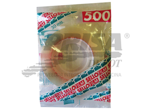 CINTA ADHE. CRISTAL 12 X 30 MT. SELLOFILM 500
