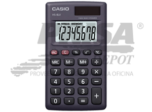 CALCULADORA BASICA BOLS. 8DIG CASIO HS-8