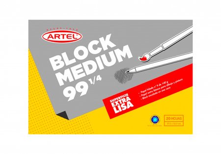 BLOCK DIBUJO 99 1/4 ARTEL 37.50X53 CMS.