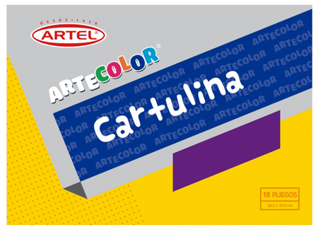 CARPETA ARTE COLOR ARTEL C/18CARTULINA.14 COLORES.